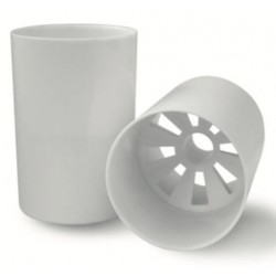 Copa de aluminio pintado en blanco